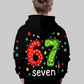 👕 50% RABATT JETZT! ⏰ Kinder Weihnachts-Kapuzenpullover - "67" Print & Weich, Perfekt für Festliche Stimmung ✨