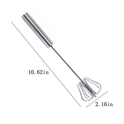 🥄 50% RABATT! 🥚 Semiautomatischer Rührbesen aus Edelstahl – Handbetrieben, ohne Batterien – Ideal für Eier, Sahne, Saucen oder Kaffee – leicht & hygienisch ✨🍳☕