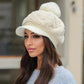 🧣 60% RABATT! 🎁 Warme Damenmütze mit Kurzer Krempe – Weich, Strickmodell & Perfekt für Kalte Wintertage ❄️👒📦