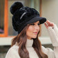 🧣 60% RABATT! 🎁 Warme Damenmütze mit Kurzer Krempe – Weich, Strickmodell & Perfekt für Kalte Wintertage ❄️👒📦