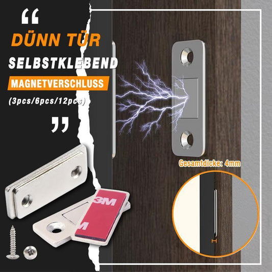 🔥 KAUFE 2, ERHALTE 1 GRATIS! 🧲 Ultra Dünn Tür Magnetverschluss – Selbstklebend, stark haftend & unsichtbar – Ideal für Schränke, Türen & Möbel 🛠️