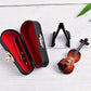 🎻 KAUFE 3, ERHALTE 1 GRATIS! 🎉 Miniatur-Violinen-Figur – Detailgetreue Schnitzerei, Dekorativ & Sammelbar 📦