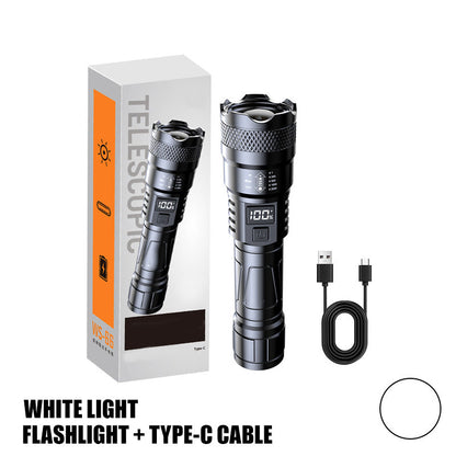 🔦 50% RABATT JETZT! ⚡ LED Einziehbare Taschenlampe – Ultrahell, USB-Aufladbar & Kompaktes Notlicht 📦🔋