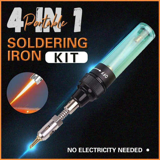 ⚡ 50% RABATT JETZT! 🔧 4-in-1 Tragbarer Lötkolben – Eingebauter Akku, Verstellbare Temperatur & Vollständiges Zubehör 📦🔋
