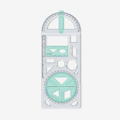 📏 50% RABATT! ✏️ Multifunktionales Geometrie-Zeichenlineal – Präzise, Vielseitig & Für Schule/Design 📐