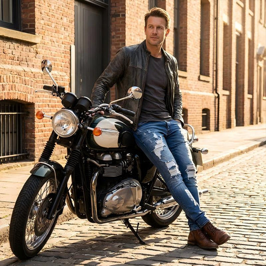 👖 60% RABATT! 🔥 Skinny Jeans Herren Used-Look – Schmale Passform, Atmungsaktive Baumwolle & Trendy Risse für Einen Coolen Style 💙