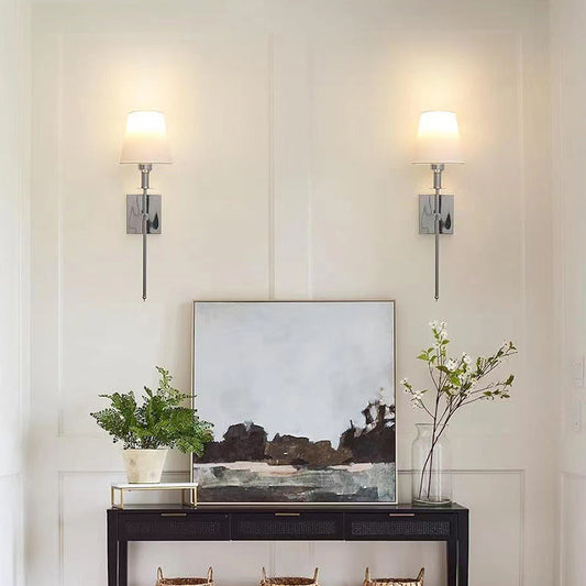 💡 60% RABATT! 🛋️ Klassische Wandleuchte mit Stoffschirm – Sanftes Ambiente, Einfache Montage & Perfekt für Wohn-/Schlafzimmer ✨