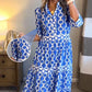 👗 50% RABATT! 🌸 Maxikleid für Damen mit Geometrischem Print & V-Ausschnitt – Figurbetont, Leichter Stoff & Perfekt Für Frühling & Sommer ☀️