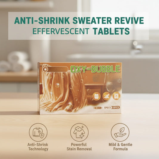 🧶 KAUFE 2, ERHALTE 1 GRATIS! ⚗️ Anti-Schrumpf Pullover-Tabletten – Schützt die Form, Macht Weich & Farbschonend 🧺