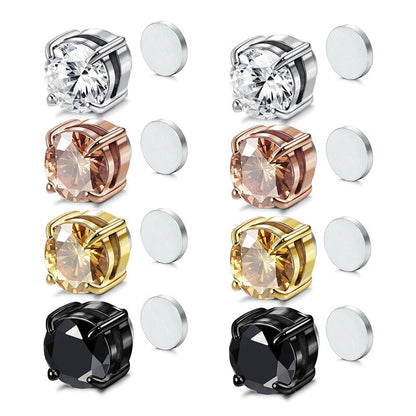 💎 50% RABATT! ✨ Magnetische Zirkonia-Ohrstecker – Kein Piercing Nötig, Bequemer Halt & Perfekt Für Einen Eleganten Look Ohne Schmerzen 🦷