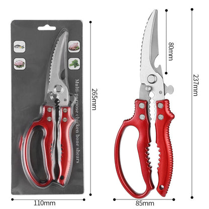 ✂️ 50% RABATT! 🍗 Multifunktionale strapazierfähige Geflügelschere – Scharfe Klingen, gebogene Form & rutschfester Griff – perfekt für Geflügel, Kräuter und Knochen 🔪