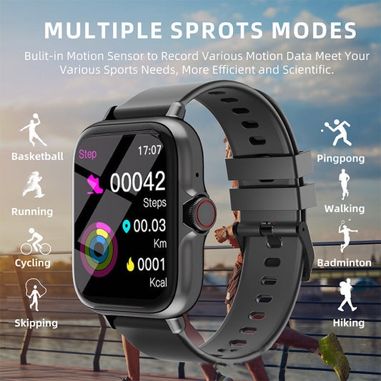 ⌚ 60% RABATT! 📱 Bluetooth Sport-Smartwatch – 100 Sportmodi, IP68 Wasserdicht & 7 Tage Akkulaufzeit 🏃‍♂️