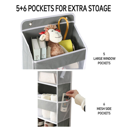 🧺 50% RABATT! 🏠 5-Fach Hängeorganizer – Maximale Kapazität, Atmungsaktive Netztaschen & Stabile Böden Für Jede Ecke 👜