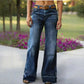 ⏰ 60% RABATT! 👖 Damen Retro Flare Jeans – Vintage Wash, Stretch Denim & Hoher Bund für Perfekten Komfort ✨
