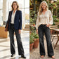 ⏰ 60% RABATT! 👖 Damen Retro Flare Jeans – Vintage Wash, Stretch Denim & Hoher Bund für Perfekten Komfort ✨