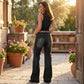 ⏰ 60% RABATT! 👖 Damen Retro Flare Jeans – Vintage Wash, Stretch Denim & Hoher Bund für Perfekten Komfort ✨