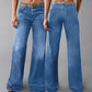 ⏰ 60% RABATT! 👖 Damen Retro Flare Jeans – Vintage Wash, Stretch Denim & Hoher Bund für Perfekten Komfort ✨