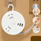🔌 50% RABATT! 🏠 Runde Steckdosenleiste mit Kabelaufwicklung – Integrierter Schalter, 3 USB-Anschlüsse & Platzsparendes Design ✨