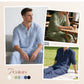 👕 60% RABATT! 🌞 Herren 2-teiliger Freizeit-Set – Leinen Polo-Shirt mit Langen Ärmeln & Lange Hose, Atmungsaktiv & Perfekt für Frühling & Sommer 🌿