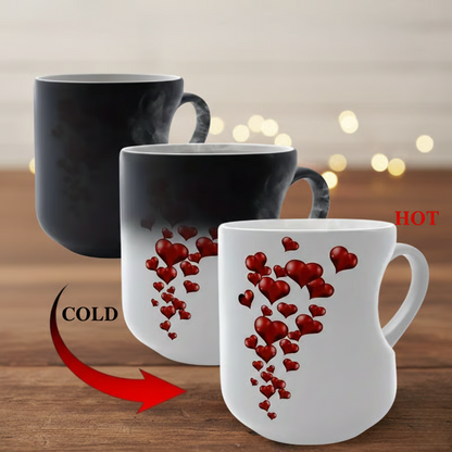 ☕ 50% RABATT! ❤️ Keramikbecher mit farbwechselndem, herzförmigem Henkel – Wärmesensitive Farbe, stilvoll & einzigartig – Perfekt für Kaffee, Tee oder als liebevolles Geschenk – wechselt die Farbe bei Hitze und verbreitet Freude ✨🎁