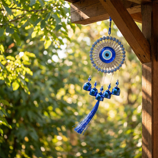 🧿 50% RABATT! ⚡ Nazar-Amulett-Windspiel – Schutz vor dem Bösen Blick, Dekorativ für Zuhause & Perfektes Geschenk ✨