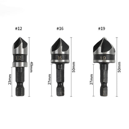 🔩 KAUFE 2, ERHALTE 1 GRATIS! ⚙️ Senkbohrer-Set aus Hochkarbonstahl – Präzise Bohrungen für Holz/Metall, Langlebig & Schnellspannend 🛠️