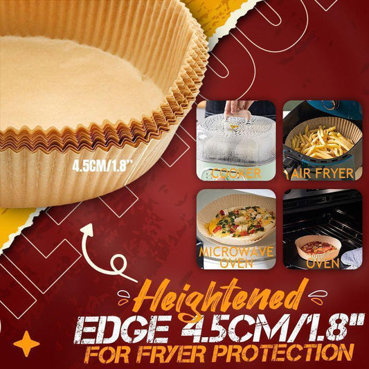 🍟 50% RABATT! 🔥 Heißluftfritteuse Einwegpapier-Einlage – Fettbeständig, Antihaft-Beschichtet & Perfekt Für Saubere, Knusprige Ergebnisse Ohne Abwaschen 🧼