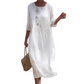👗 60% RABATT! ✨ Lässiges, locker sitzendes Midikleid mit Stickerei – Behaglicher Schnitt, Elegante Details & Hoher Tragekomfort 🌸