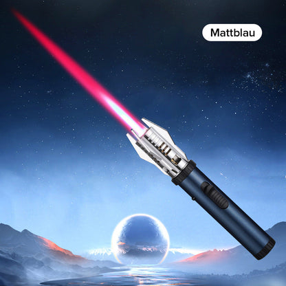 🔥 50% RABATT! 💨 Große Winddichte Multifunktions-Taschenlampe Feuerzeug – Einstellbare Flamme, Wiederauffüllbar & Robustes Metallgehäuse für Outdoor ⚙️