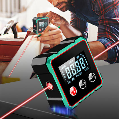 🔧 50% RABATT! 🧲 Magnetischer Digitaler Winkelmesser mit Laser – 0°-360° Präzision, Starker Halt & Auto-Kalibrierung 📐