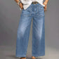 👖 60% RABATT! ✨ Damen Casual High-Rise Weitbeinjeans – Schmeichelhafte Passform, Dehnbarer Komfort & Lässiger Style 💃