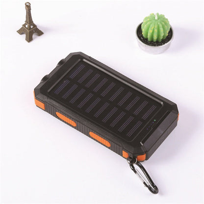 🔋 50% RABATT! ⚡ Tragbare Solar-Powerbank – Doppel-LED & Solarladung ✨
