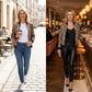 🧥 60% RABATT! ✨ Damen Bomberjacke – Transparente Pailletten & Leopardenmuster, Funkelnd & Perfekt für Party & Streetstyle 🐆