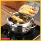 🍤 50% RABATT! 🍳 Edelstahl‑Tempura‑Topf – Temperaturkontrolle, Filtersieb & kompakt ✨