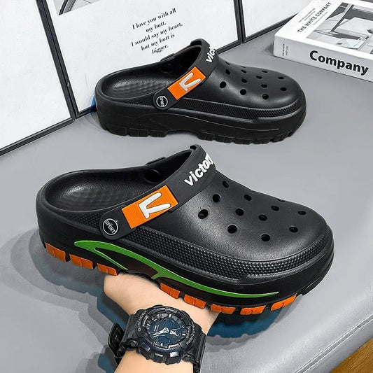 👡 50% RABATT! 💎 Atmungsaktive 2-in-1 Slip-On Sandalen für Herren – Rutschfeste EVA-Sohle & ultraleicht – Perfekt für Freizeit, Reisen oder Strand – bequem und vielseitig 🌊