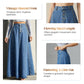 👗 60% RABATT! ✨ Vintage-Jeansrock mit Knopfleiste und A-Linie – Retro-Stil, Verstellbare Passform & Klassischer Denim-Look 💙