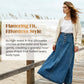 👗 60% RABATT! ✨ Vintage-Jeansrock mit Knopfleiste und A-Linie – Retro-Stil, Verstellbare Passform & Klassischer Denim-Look 💙