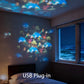 🌌 50% RABATT! 🐠 Rotierender LED-Ozean-Projektor – Dynamische Unterwasser-Lichtshow – Einstellbare Helligkeit – perfekt für Entspannung, Kinderzimmer oder Partys ✨🌊