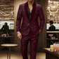 🕴️ 60% RABATT! ✨ Schwarzer Herren-Smoking mit Glitzer – Taillierte Passform, Funkelndes Design & Perfekt für Galas 🎩