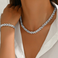 💎 60% RABATT! ✨ Verstellbares Halsketten- & Armband-Set im Blatt-Design mit Strasssteinen – Elegant, Funkelnd & Perfekt für Besondere Anlässe 🍃