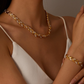 💎 60% RABATT! ✨ Verstellbares Halsketten- & Armband-Set im Blatt-Design mit Strasssteinen – Elegant, Funkelnd & Perfekt für Besondere Anlässe 🍃