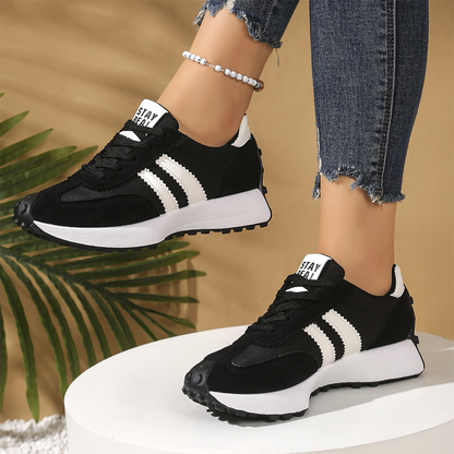 👟 60% RABATT! 🌸 Damen Klobige Freizeitsneaker – 4 cm Plattform, Retro-Design & Rutschfeste Gummisohle Für Einen Coolen Look ✨