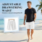 🩳 50% RABATT! 💪 Lässige Herren-Shorts aus Waffelstrick mit Kordelzug – Bequem & atmungsaktiv – Perfekt für warme Tage, Sport oder Freizeit – leichter, lässiger Begleiter für den Sommer 🔥☀️