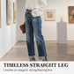👖 50% RABATT! 🔥 Damenjeans mit Hoher Taille & Geradem Bein aus Stretchmaterial – Figurbetont, Bequem & Vielseitiger Alltagslook 💙