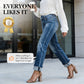 👖 50% RABATT! 🔥 Damenjeans mit Hoher Taille & Geradem Bein aus Stretchmaterial – Figurbetont, Bequem & Vielseitiger Alltagslook 💙