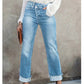 👖 50% RABATT! 🔥 Damenjeans mit Hoher Taille & Geradem Bein aus Stretchmaterial – Figurbetont, Bequem & Vielseitiger Alltagslook 💙