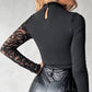 👚 60% RABATT! 💃 Damen Oberteil mit Asymmetrischem Cut-Out & Zarten Spitzenärmeln – Romantisch, Modisch & Vielseitig 🌸