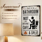 🚽 50% RABATT! 🧻 Vintage-Blechschild "Dies ist ein Badezimmer, kein Internetcafé" – Lustige Wanddekoration für Badezimmer & Toilette, Shabby-Chic Stil 🏠