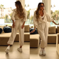 👚 60% RABATT! 💎 Bequemer Casual Jumpsuit mit Kapuze – Reine Baumwolle, Weite Beine & Praktische Taschen 🌿