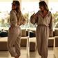 👚 60% RABATT! 💎 Bequemer Casual Jumpsuit mit Kapuze – Reine Baumwolle, Weite Beine & Praktische Taschen 🌿